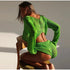 Knit Crop Top Shorts Sets